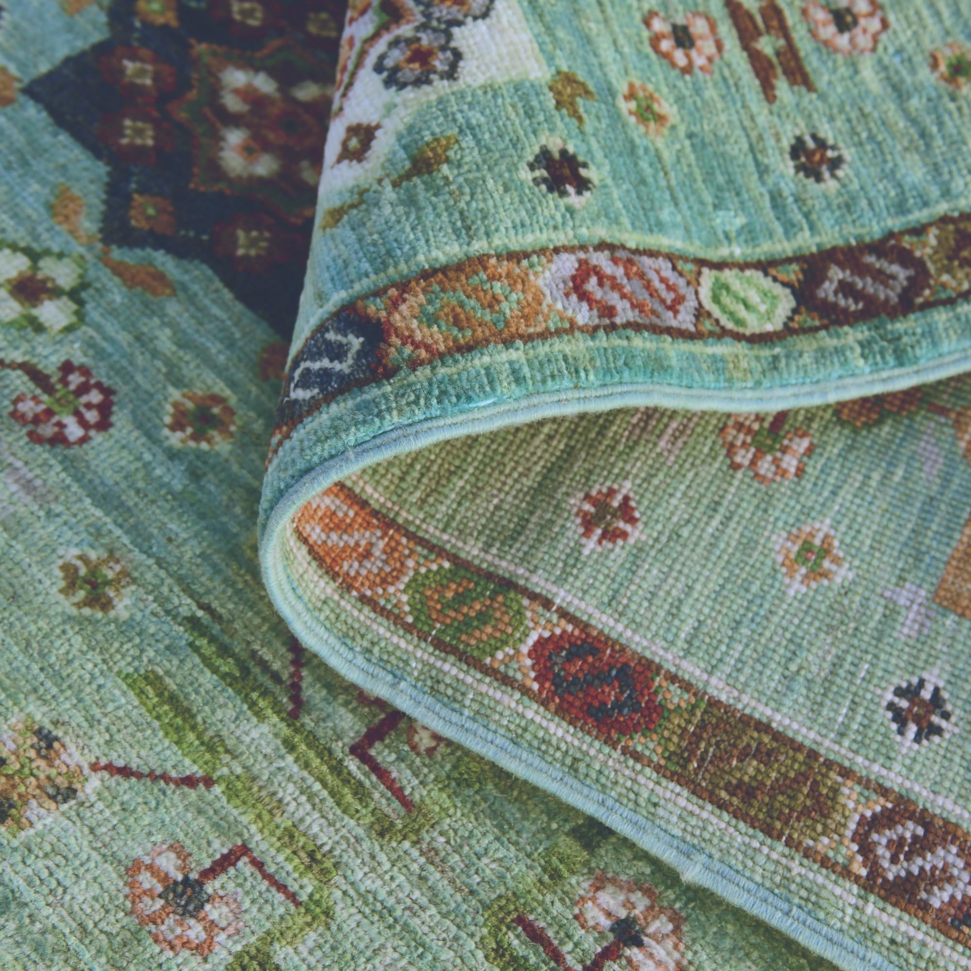 2' 9 x 9' 10 Hand Knotted Ariana Ziegler Runner Rug