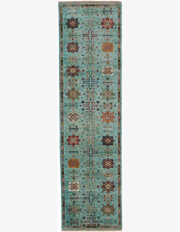 2' 9 x 9' 10 Hand Knotted Ariana Ziegler Runner Rug