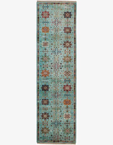 2' 9 x 9' 10 Hand Knotted Ariana Ziegler Runner Rug