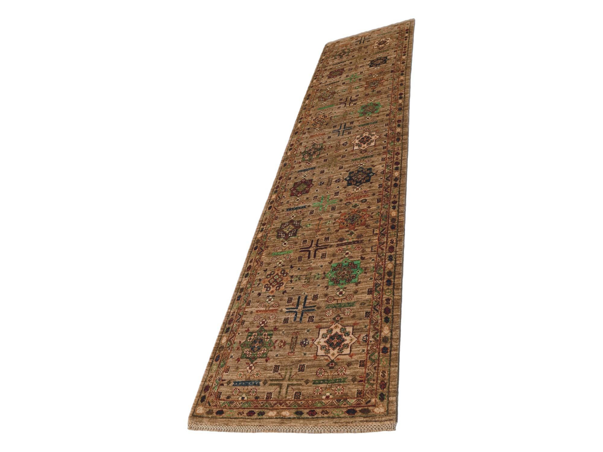 2' 8 x 10' Hand Knotted Ariana Ziegler Runner Rug