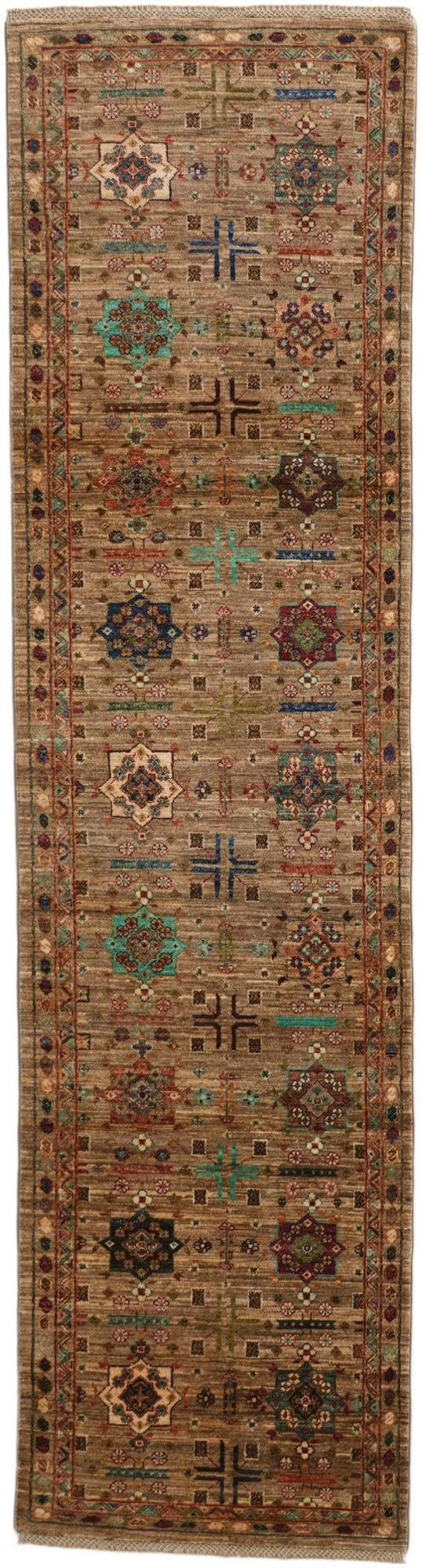 2' 8 x 10' Hand Knotted Ariana Ziegler Runner Rug