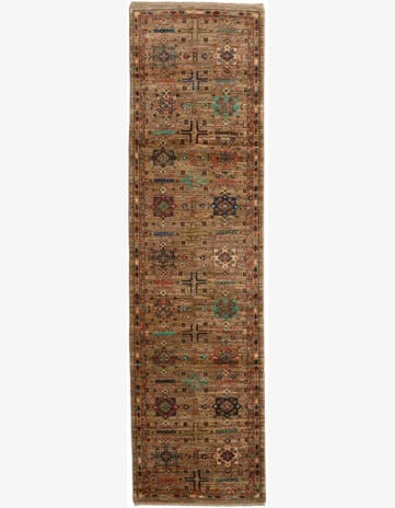 2' 9 x 10' Hand Knotted Ariana Ziegler Runner Rug