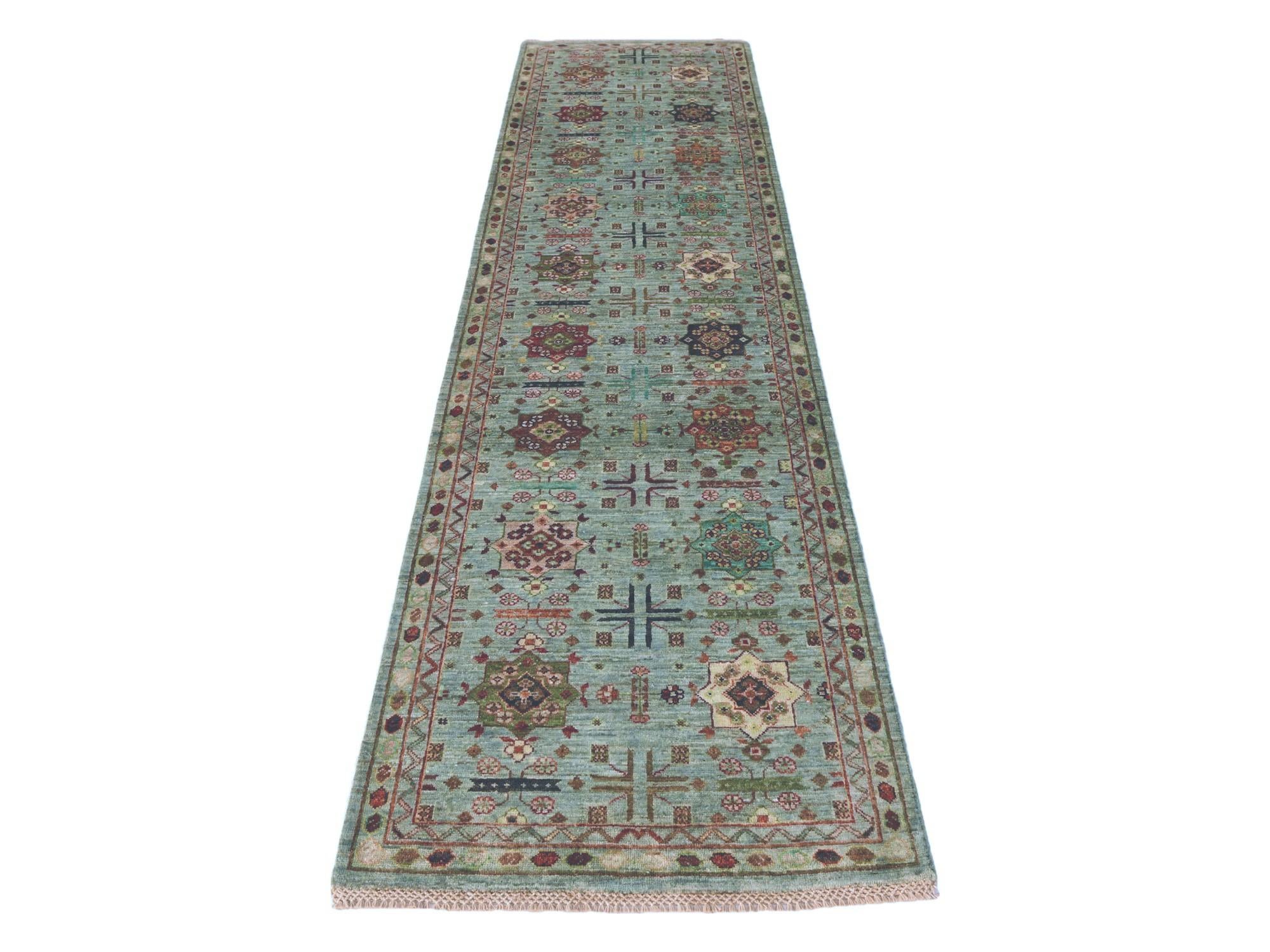 2' 8 x 10' 1 Hand Knotted Ariana Ziegler Runner Rug