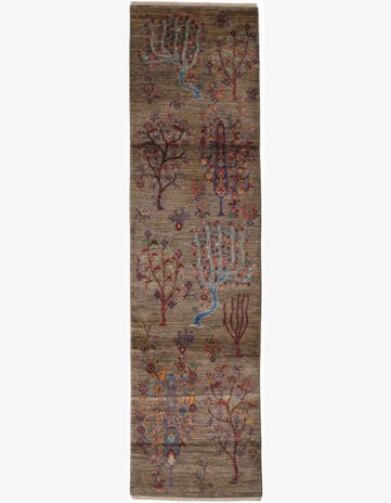2' 8 x 9' 11 Hand Knotted Ariana Ziegler Runner Rug
