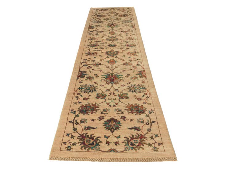 Detail image of 85cm x 355cm Hand Knotted Ariana Ziegler Runner Rug