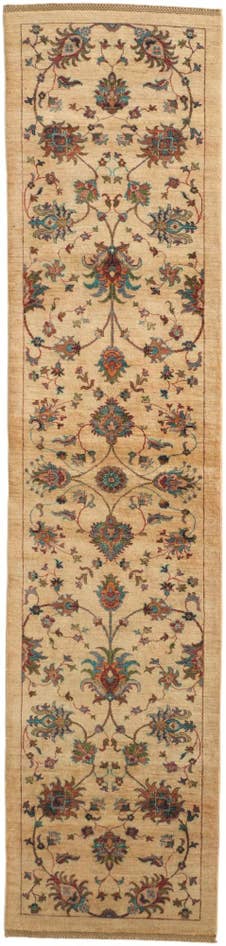 Detail image of 85cm x 355cm Hand Knotted Ariana Ziegler Runner Rug