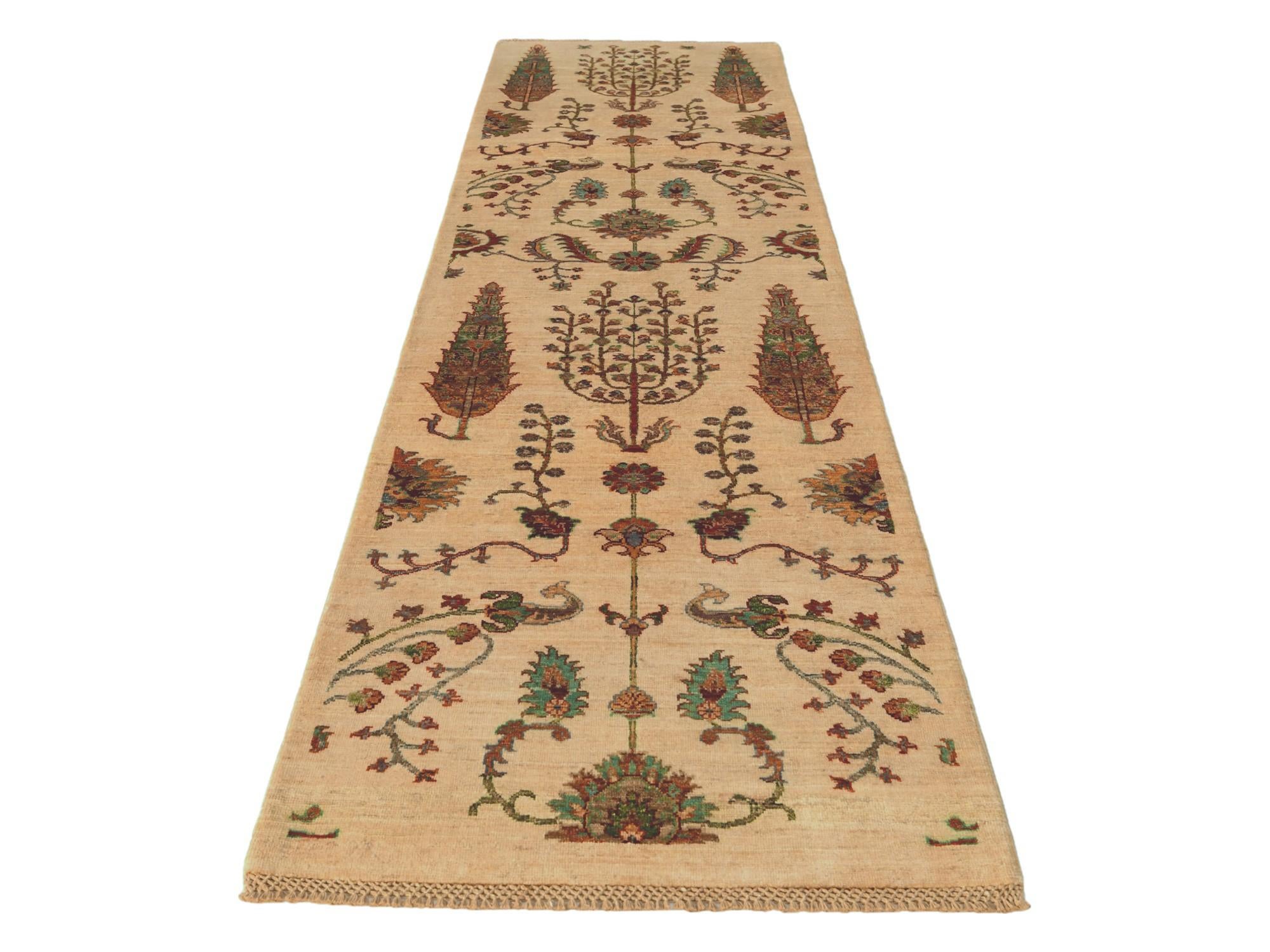 2' 9 x 10' 1 Hand Knotted Ariana Ziegler Runner Rug