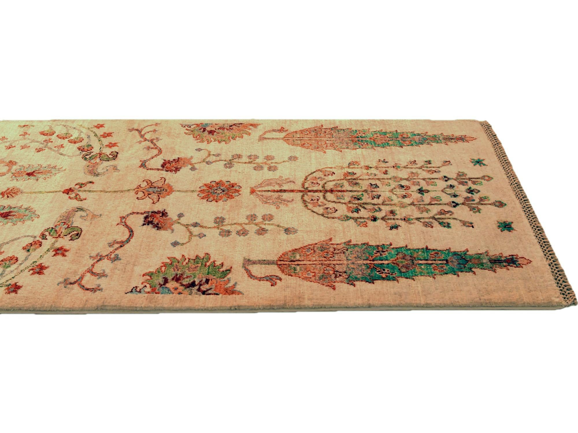 2' 9 x 10' 1 Hand Knotted Ariana Ziegler Runner Rug