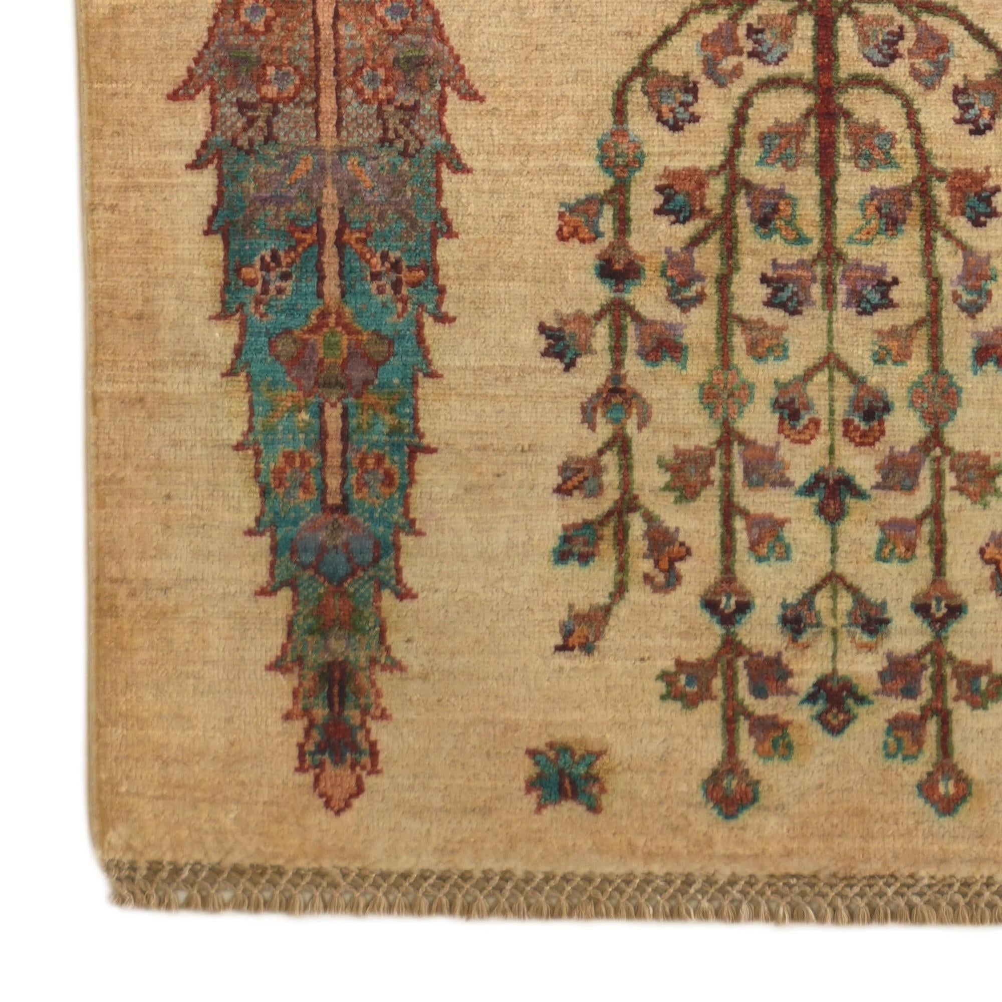2' 9 x 10' 1 Hand Knotted Ariana Ziegler Runner Rug
