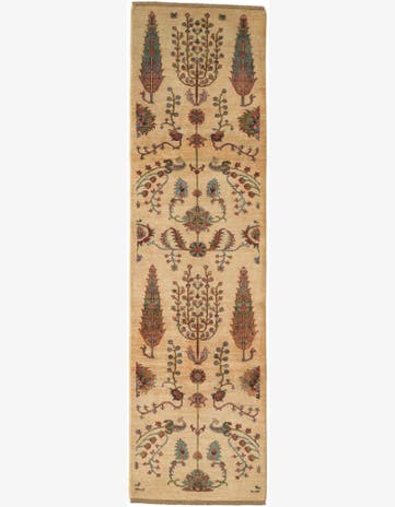 2' 9 x 10' 1 Hand Knotted Ariana Ziegler Runner Rug