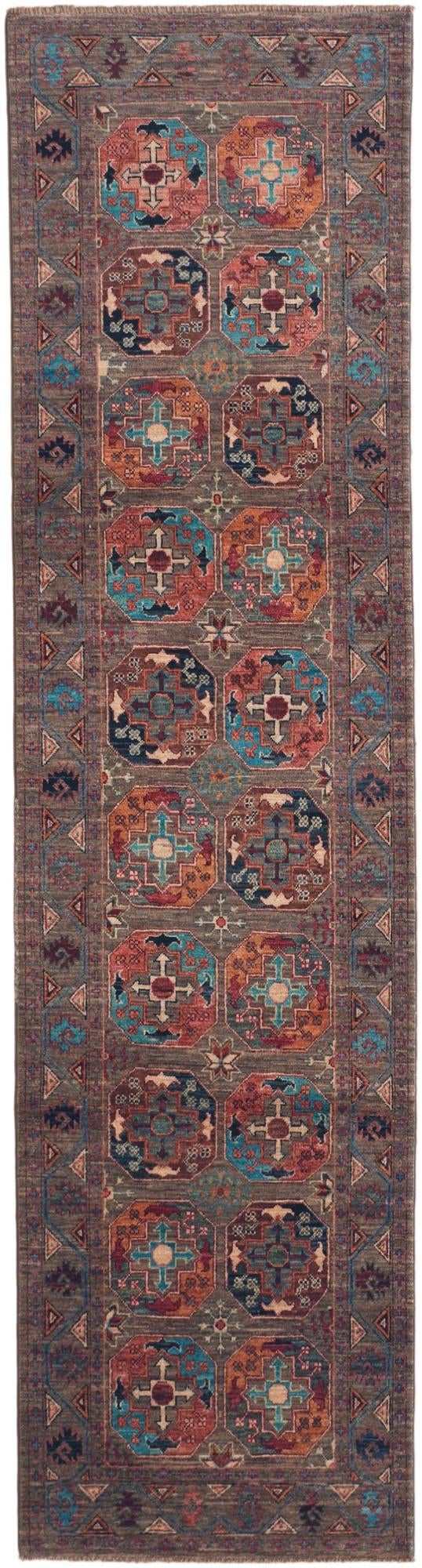 2' 8 x 10' 2 Hand Knotted Ariana Ziegler Runner Rug