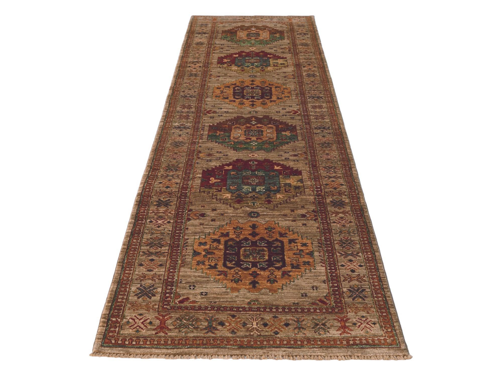 2' 8 x 9' 9 Hand Knotted Ariana Ziegler Runner Rug