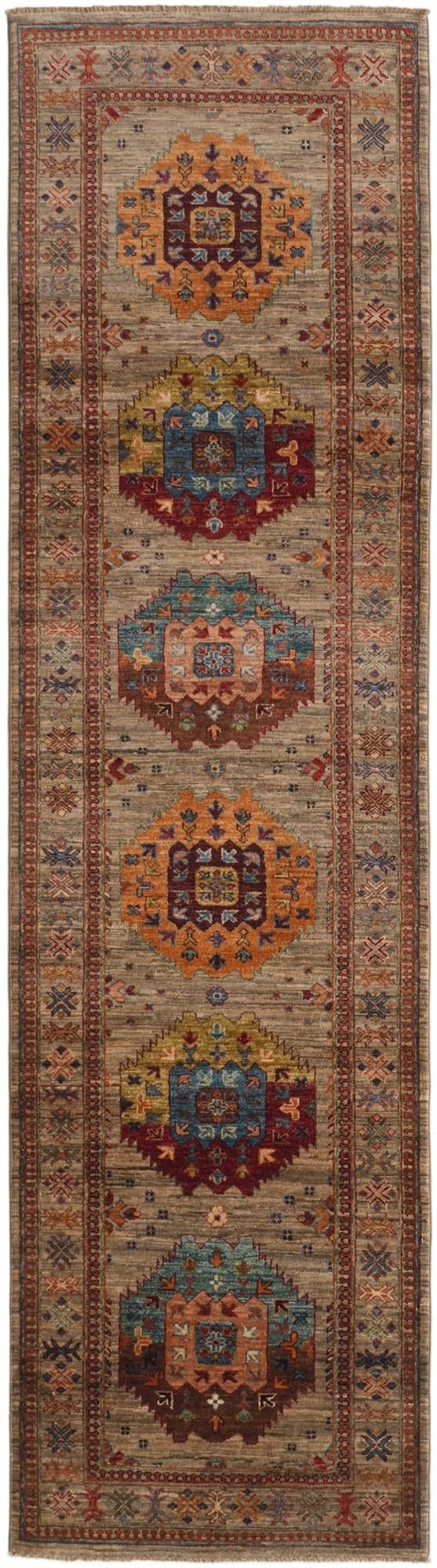2' 8 x 9' 9 Hand Knotted Ariana Ziegler Runner Rug