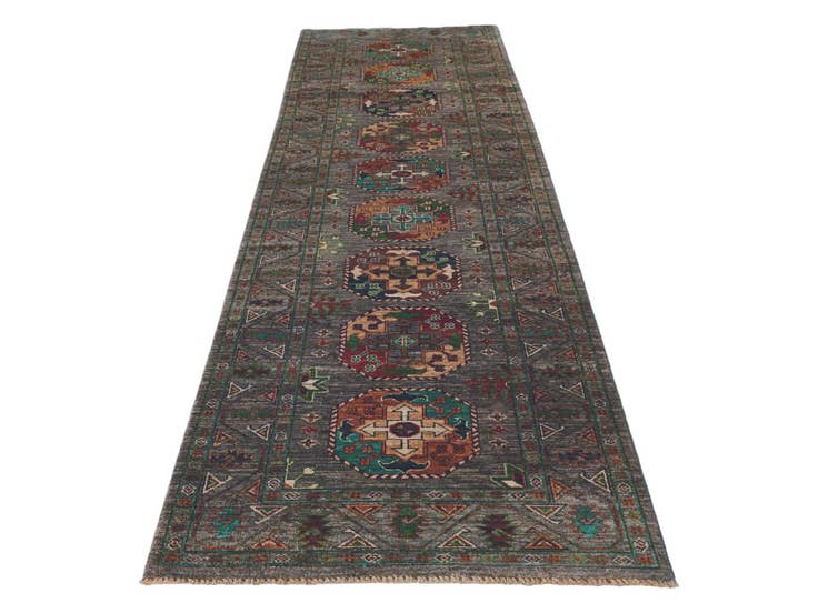 Detail image of 2' 9 x 10' 4 Hand Knotted Ariana Ziegler Runner Rug