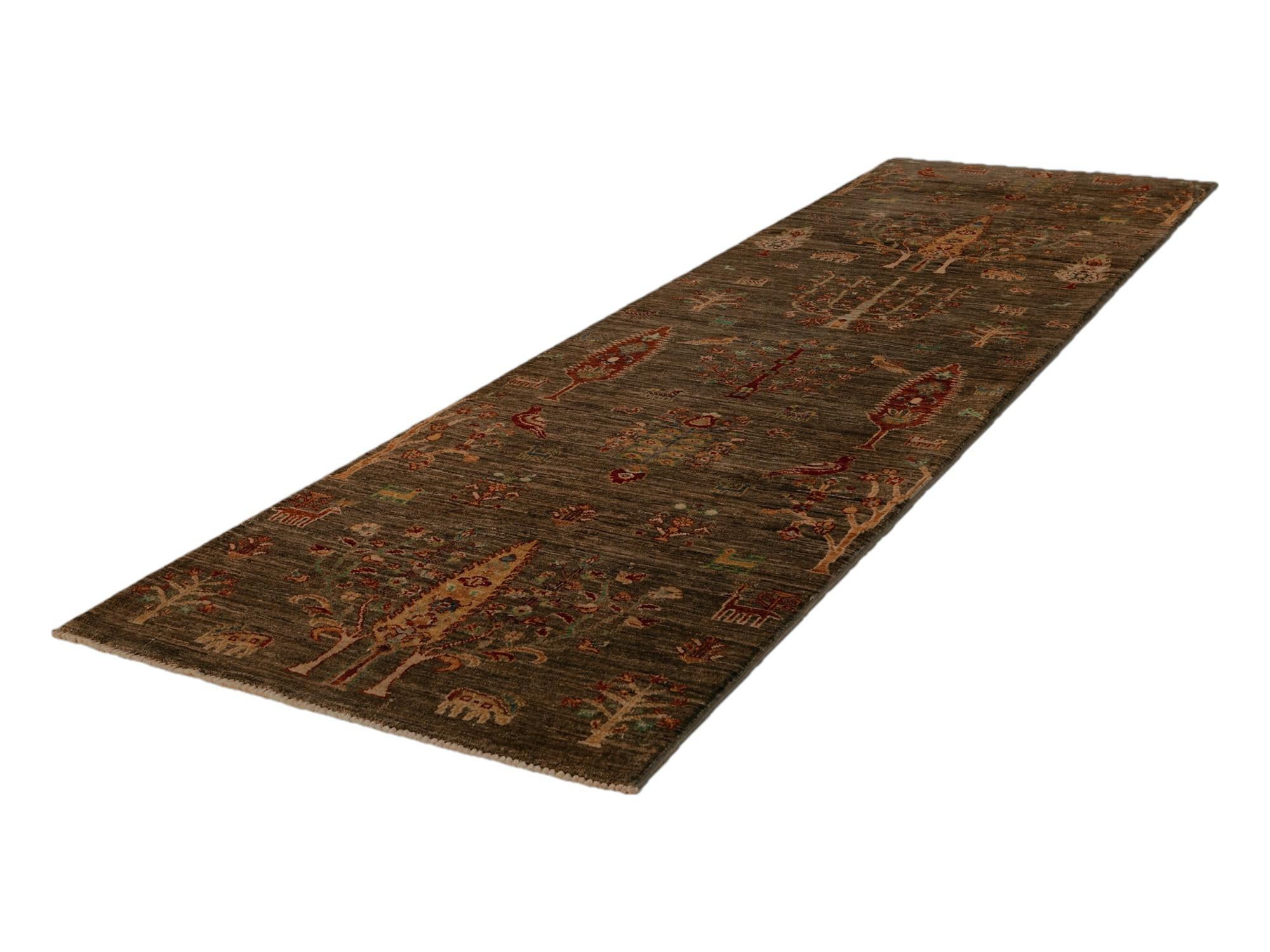 2' 9 x 9' 10 Hand Knotted Ariana Ziegler Runner Rug