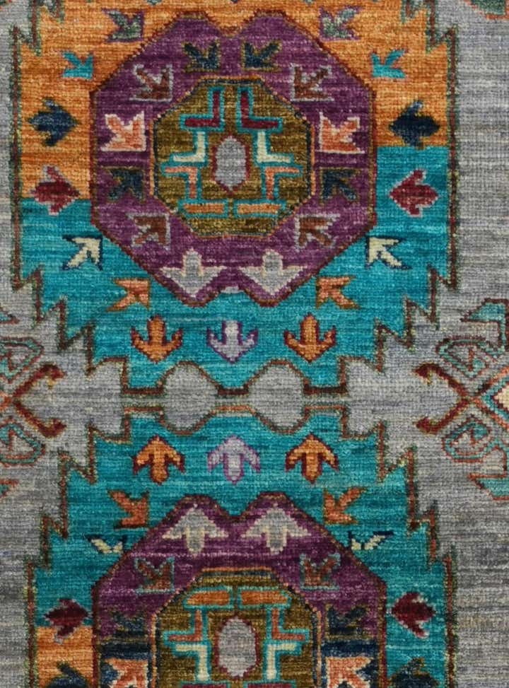 2' 9 x 8' 8 Hand Knotted Ariana Ziegler Runner Rug