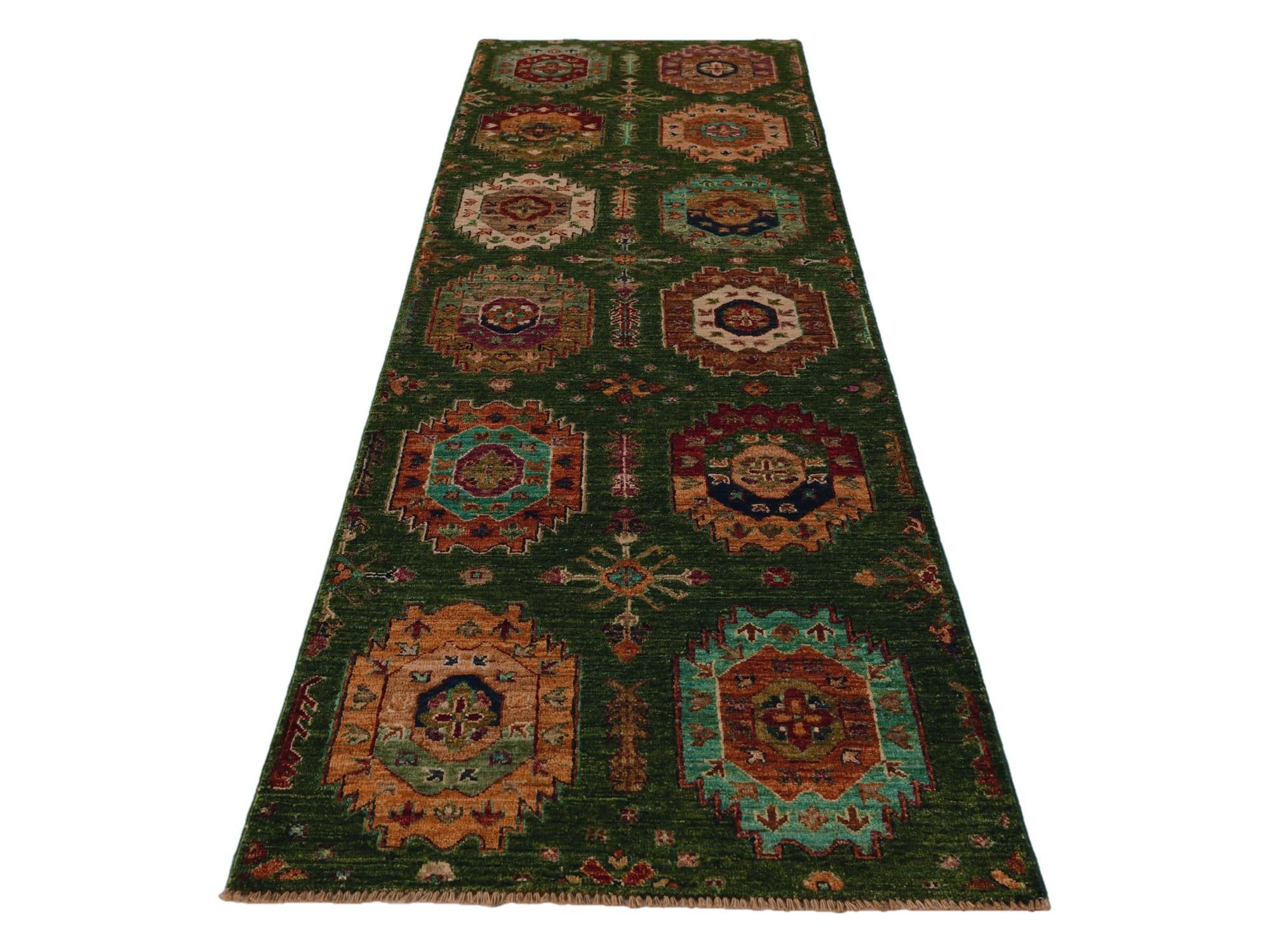 2' 11 x 9' 6 Hand Knotted Ariana Ziegler Runner Rug