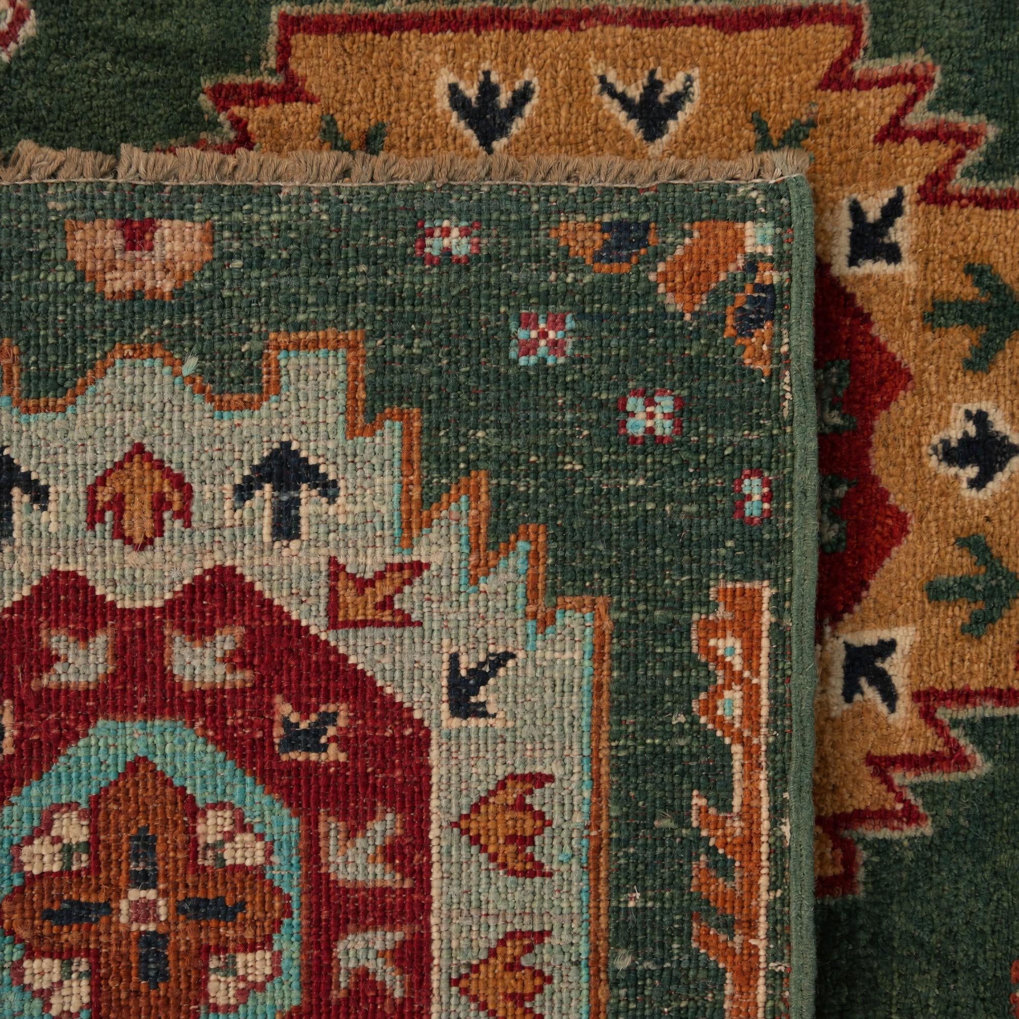 2' 11 x 9' 6 Hand Knotted Ariana Ziegler Runner Rug