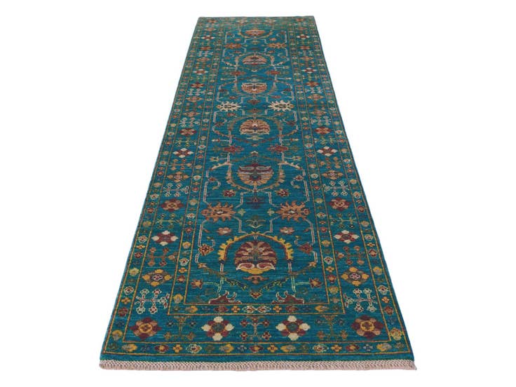 Detail image of 2' 9 x 9' 11 Hand Knotted Ariana Ziegler Runner Rug
