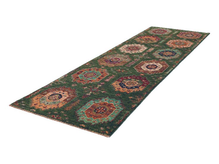 Detail image of 2' 10 x 9' 5 Hand Knotted Ariana Ziegler Runner Rug
