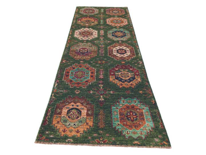 2' 10 x 9' 5 Hand Knotted Ariana Ziegler Runner Rug