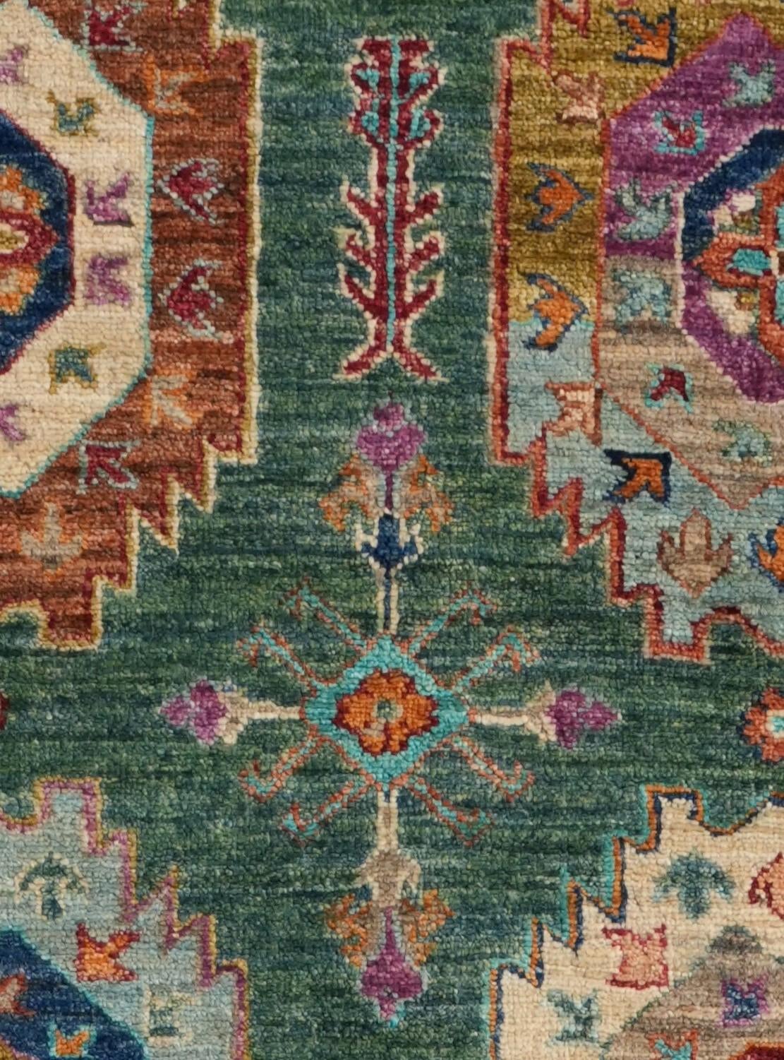 2' 10 x 9' 5 Hand Knotted Ariana Ziegler Runner Rug