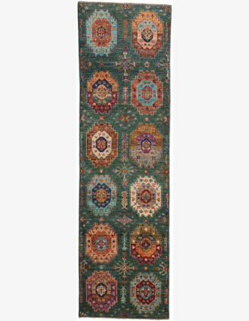 2' 10 x 9' 5 Hand Knotted Ariana Ziegler Runner Rug