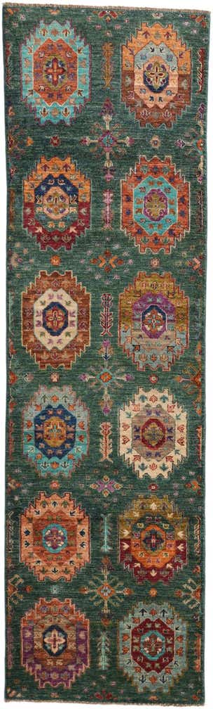 2' 10 x 9' 5 Hand Knotted Ariana Ziegler Runner Rug