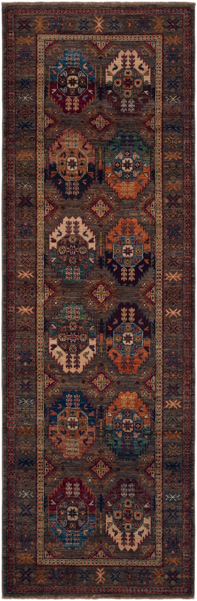 2' 9 x 8' 7 Hand Knotted Ariana Ziegler Runner Rug