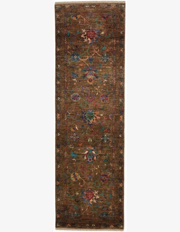 2' 7 x 8' 5 Hand Knotted Ariana Ziegler Runner Rug