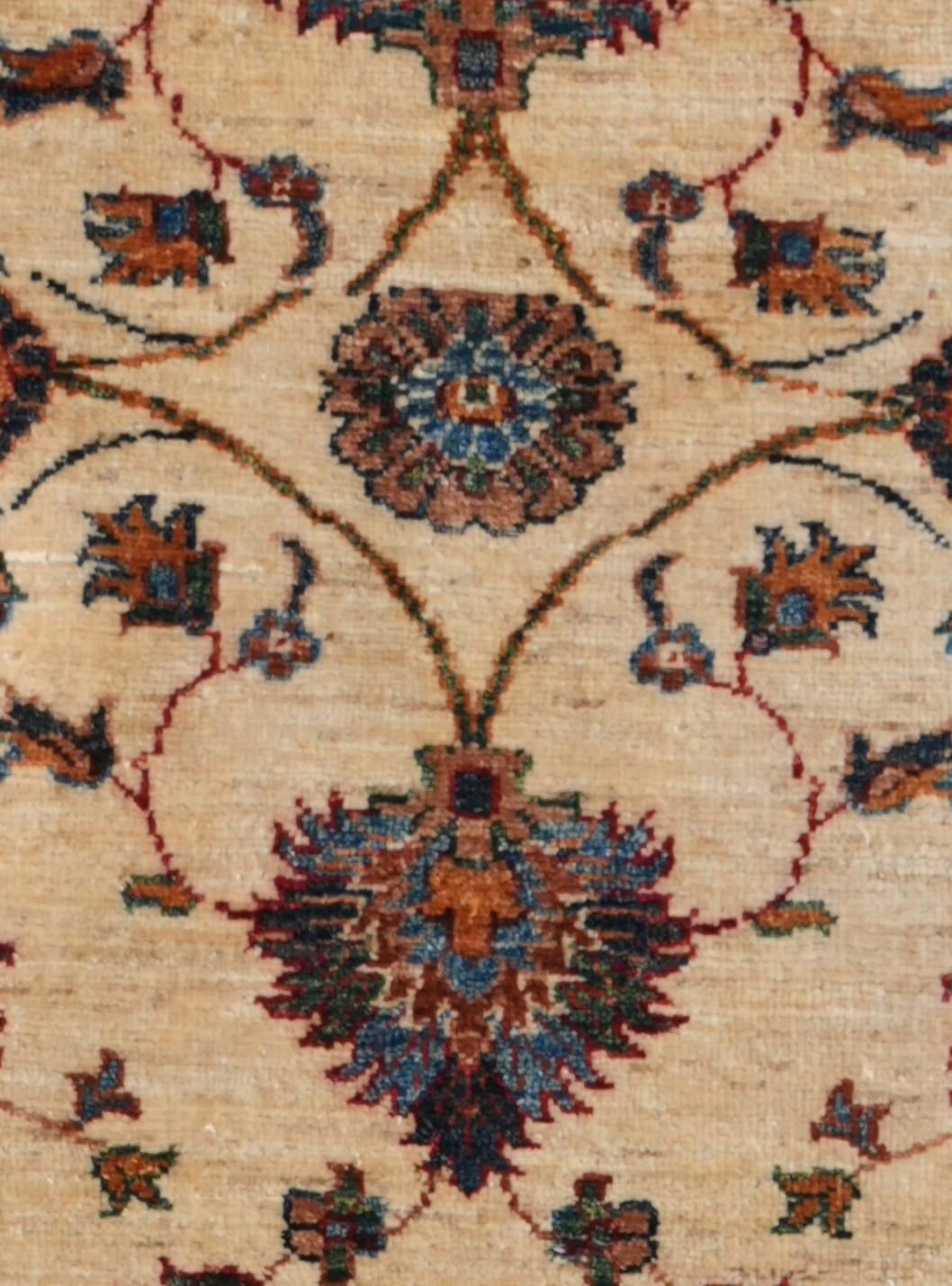 2' 8 x 9' 3 Hand Knotted Ariana Ziegler Runner Rug