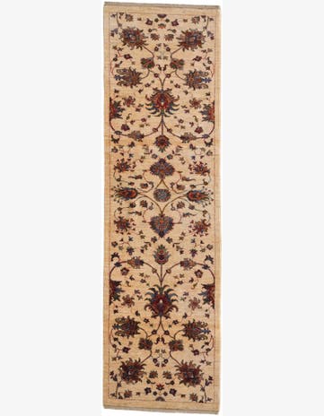 2' 8 x 9' 3 Hand Knotted Ariana Ziegler Runner Rug