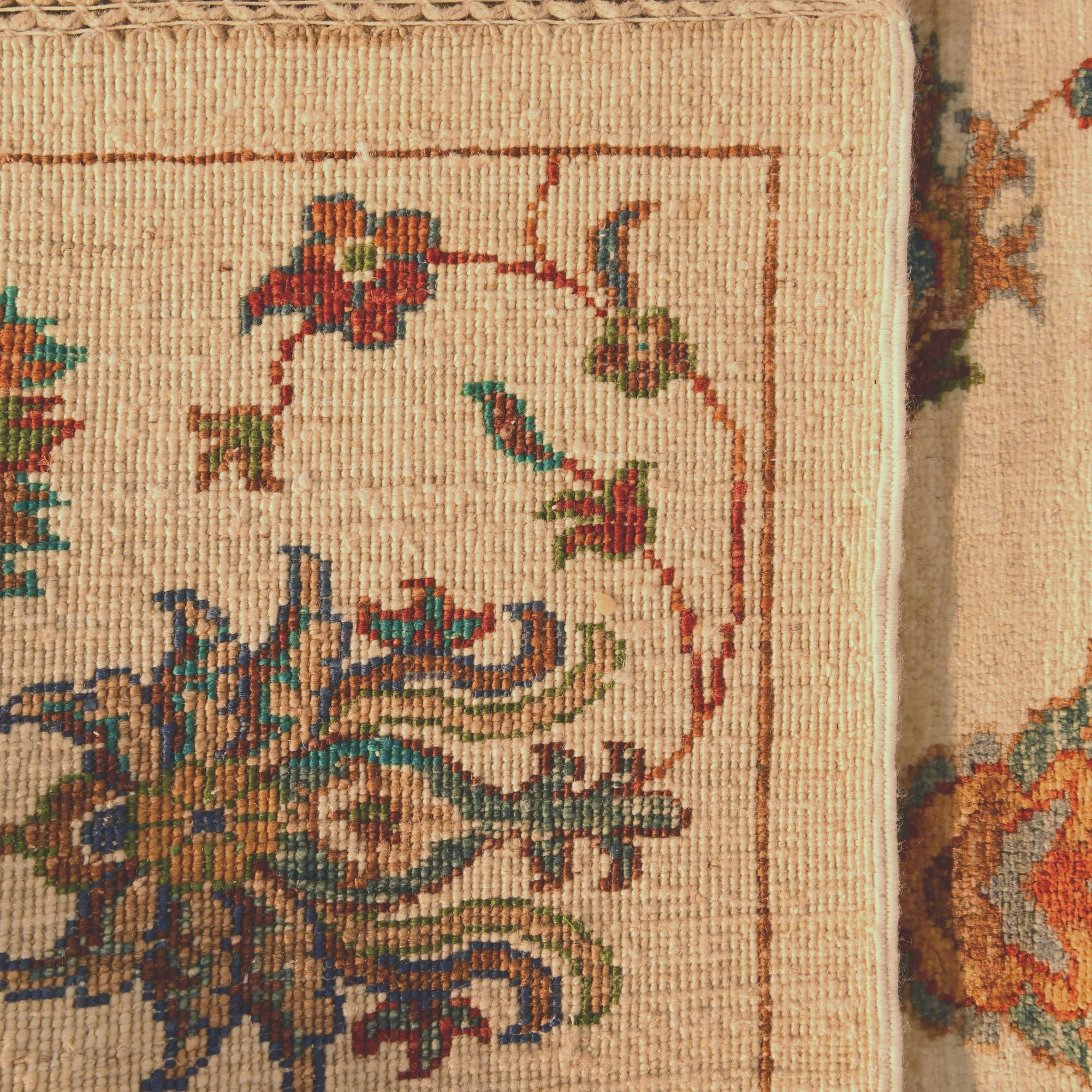 2' 7 x 7' 5 Hand Knotted Ariana Ziegler Runner Rug