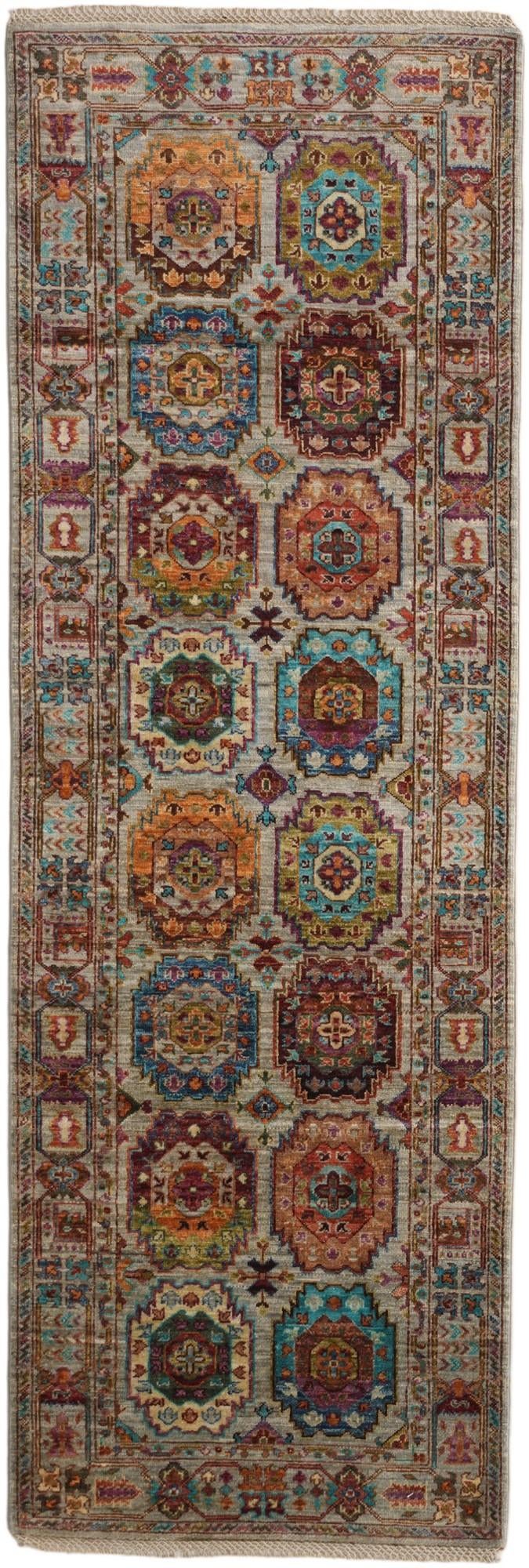 2' 10 x 8' 5 Hand Knotted Ariana Ziegler Runner Rug