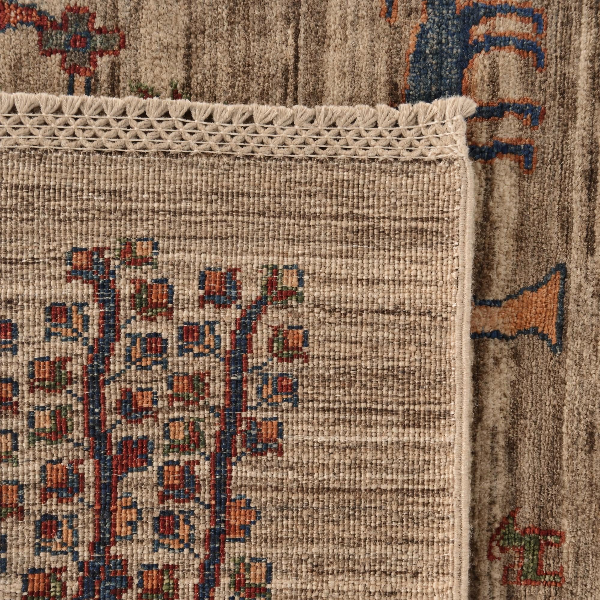 2' 7 x 8' 3 Hand Knotted Ariana Ziegler Runner Rug
