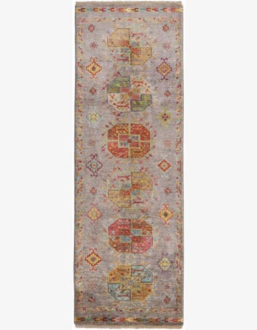 2' 11 x 8' 6 Hand Knotted Ariana Ziegler Runner Rug
