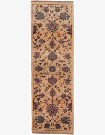 2' 7 x 7' 10 Hand Knotted Ariana Ziegler Runner Rug