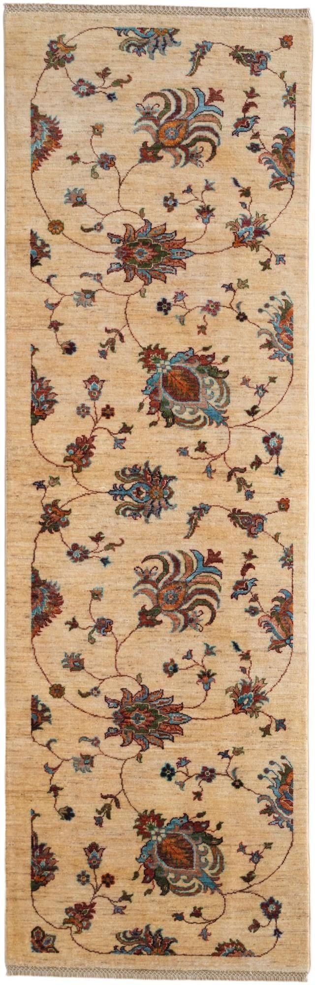 2' 8 x 8' 6 Hand Knotted Ariana Ziegler Runner Rug
