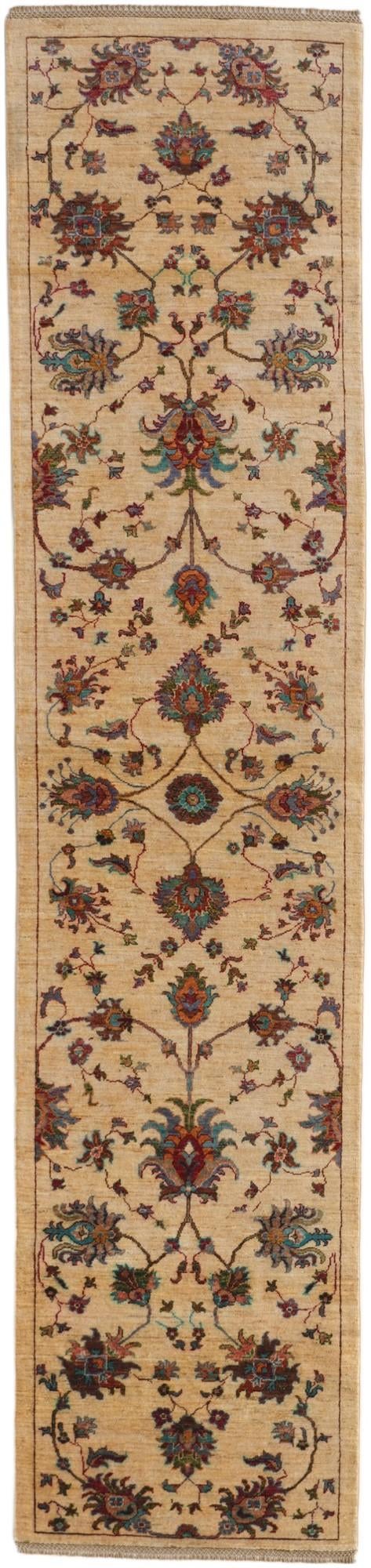 2' 8 x 11' 5 Hand Knotted Ariana Ziegler Runner Rug