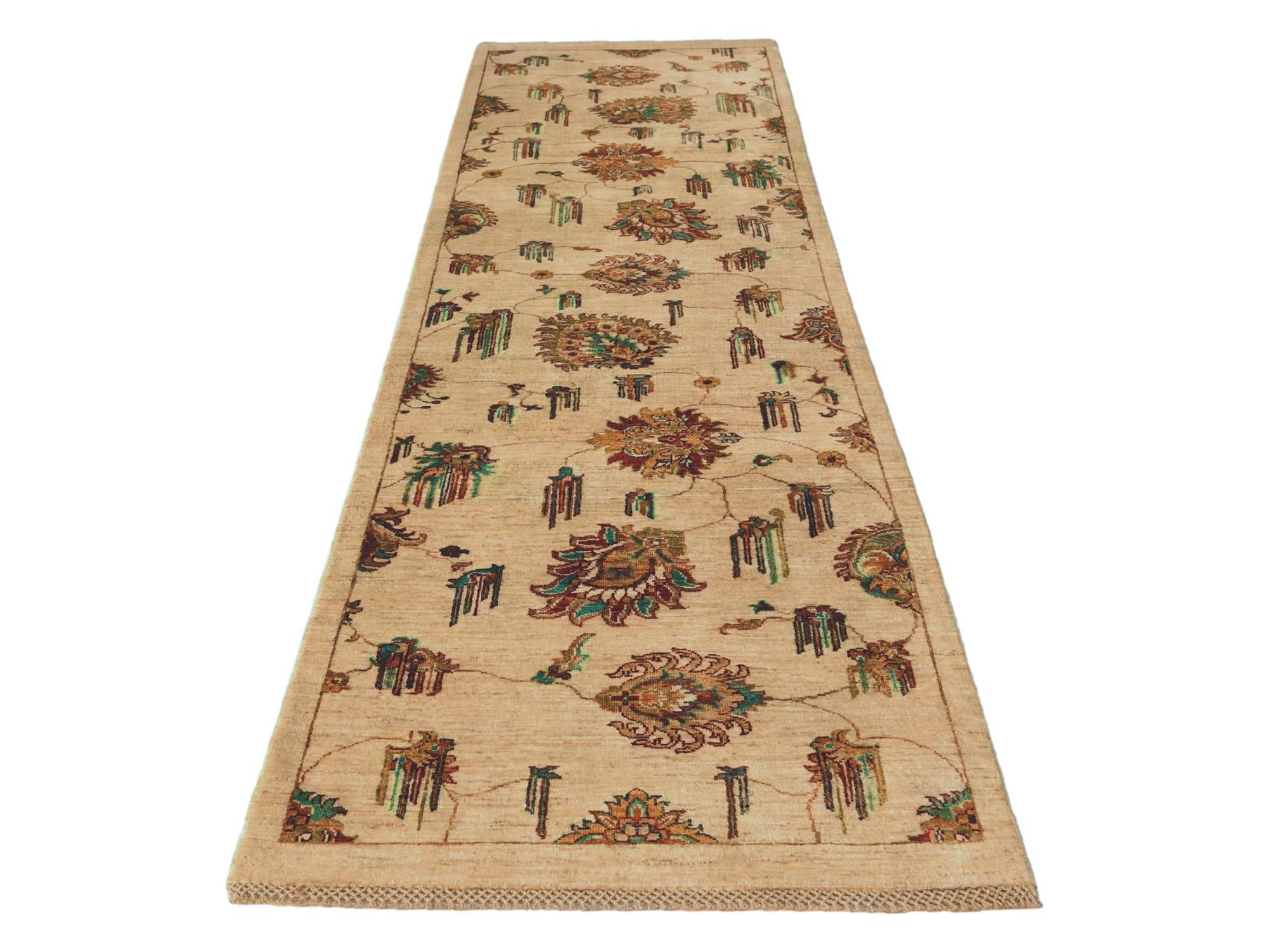 80cm x 310cm Hand Knotted Ariana Ziegler Runner Rug