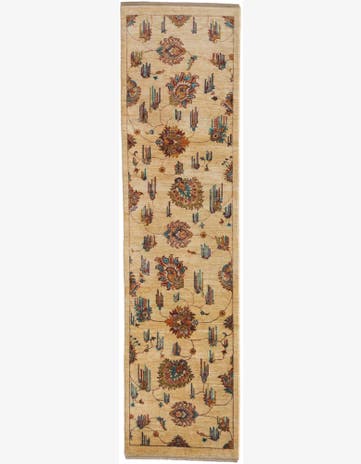 2' 8 x 10' 1 Hand Knotted Ariana Ziegler Runner Rug