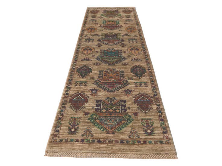 Detail image of 2' 6 x 9' 7 Hand Knotted Ariana Ziegler Runner Rug