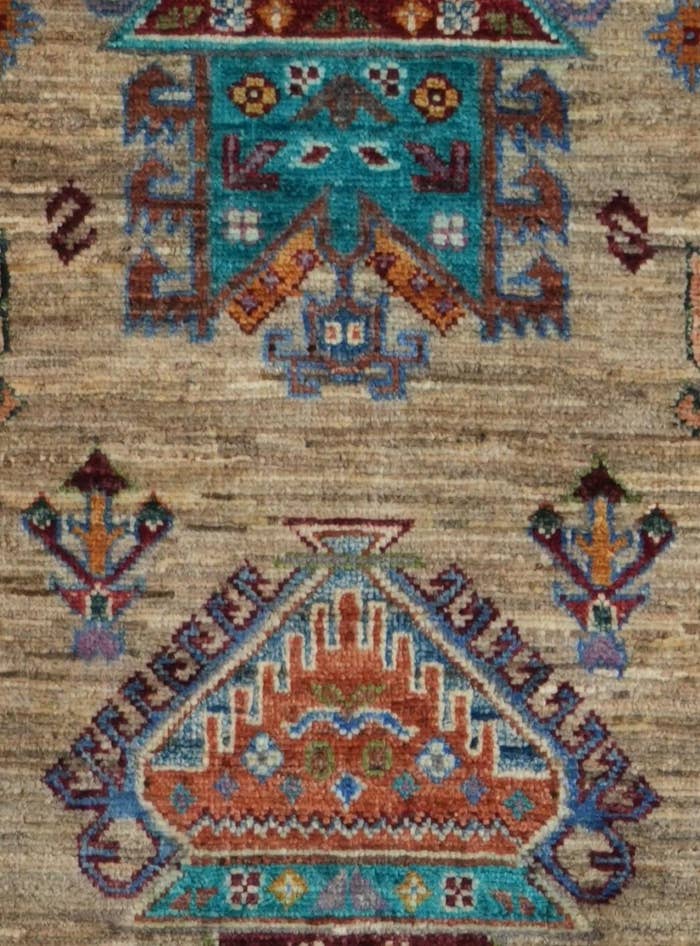 Detail image of 2' 6 x 9' 7 Hand Knotted Ariana Ziegler Runner Rug