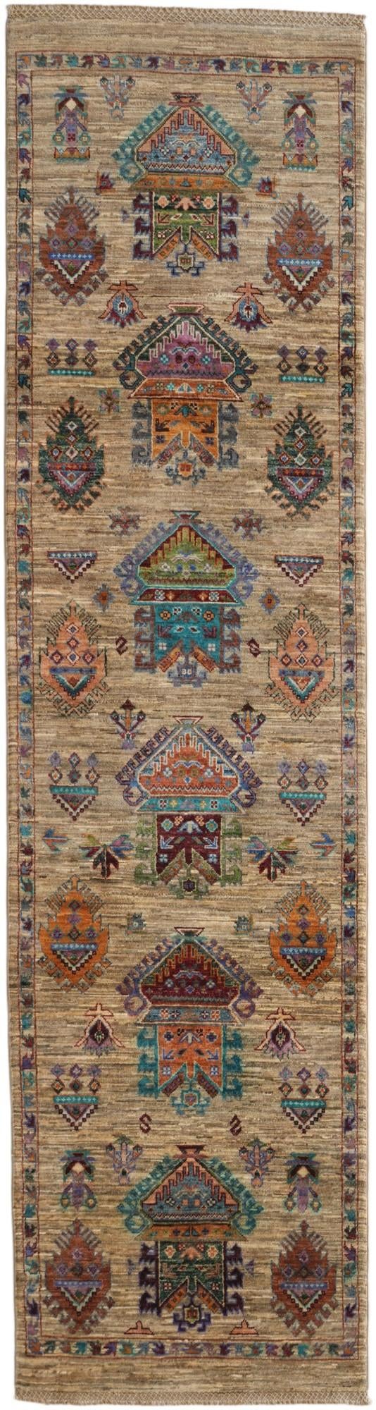 2' 6 x 9' 7 Hand Knotted Ariana Ziegler Runner Rug