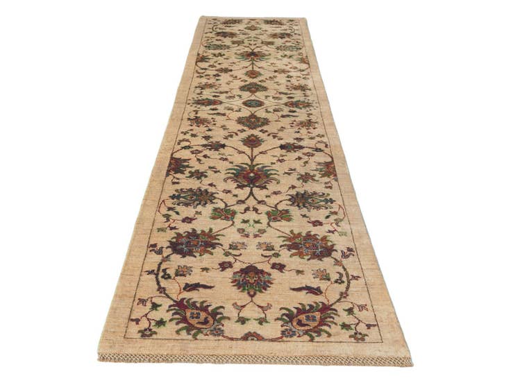 Detail image of 2' 7 x 11' 6 Hand Knotted Ariana Ziegler Runner Rug