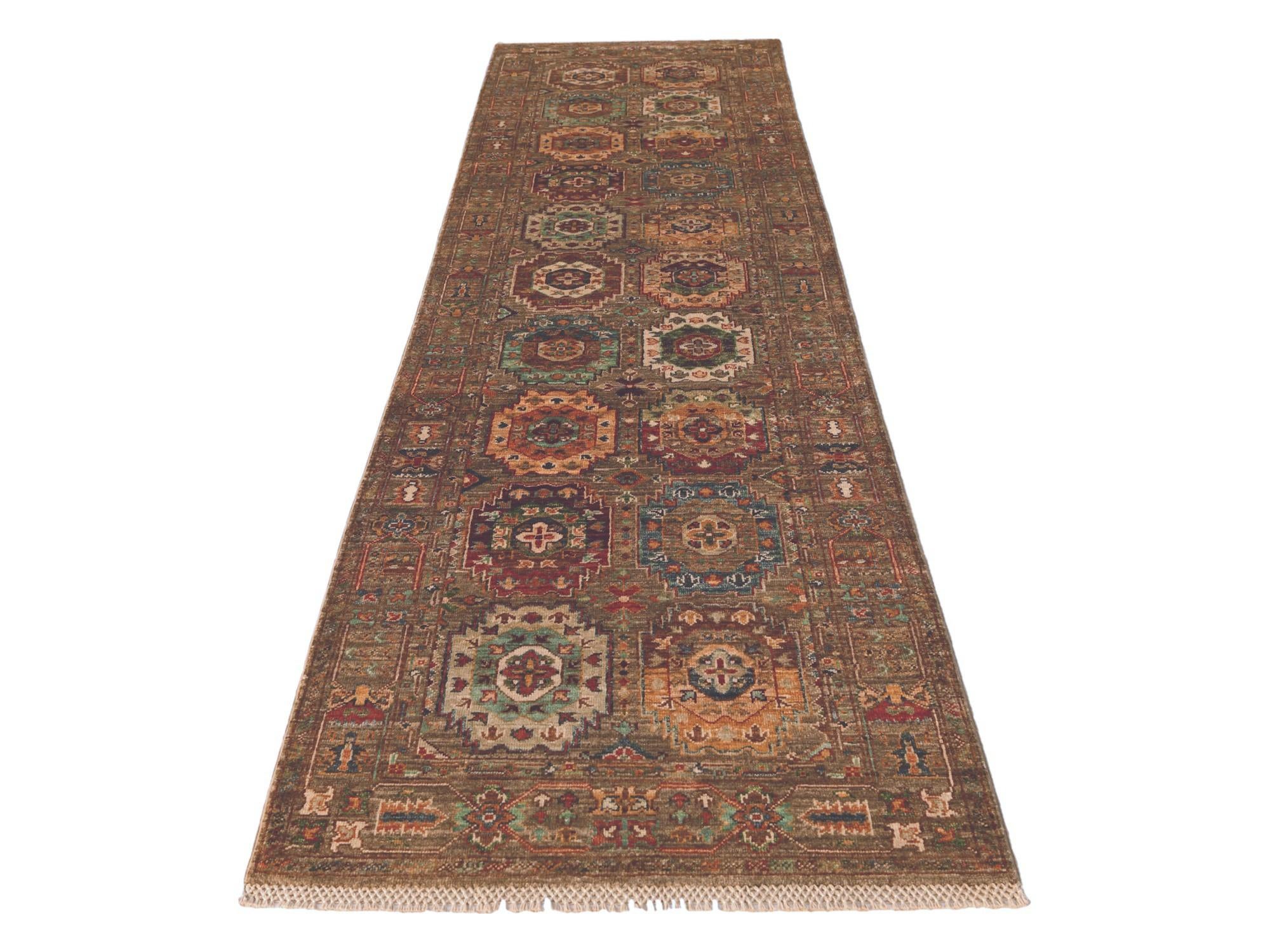 2' 8 x 9' 10 Hand Knotted Ariana Ziegler Runner Rug