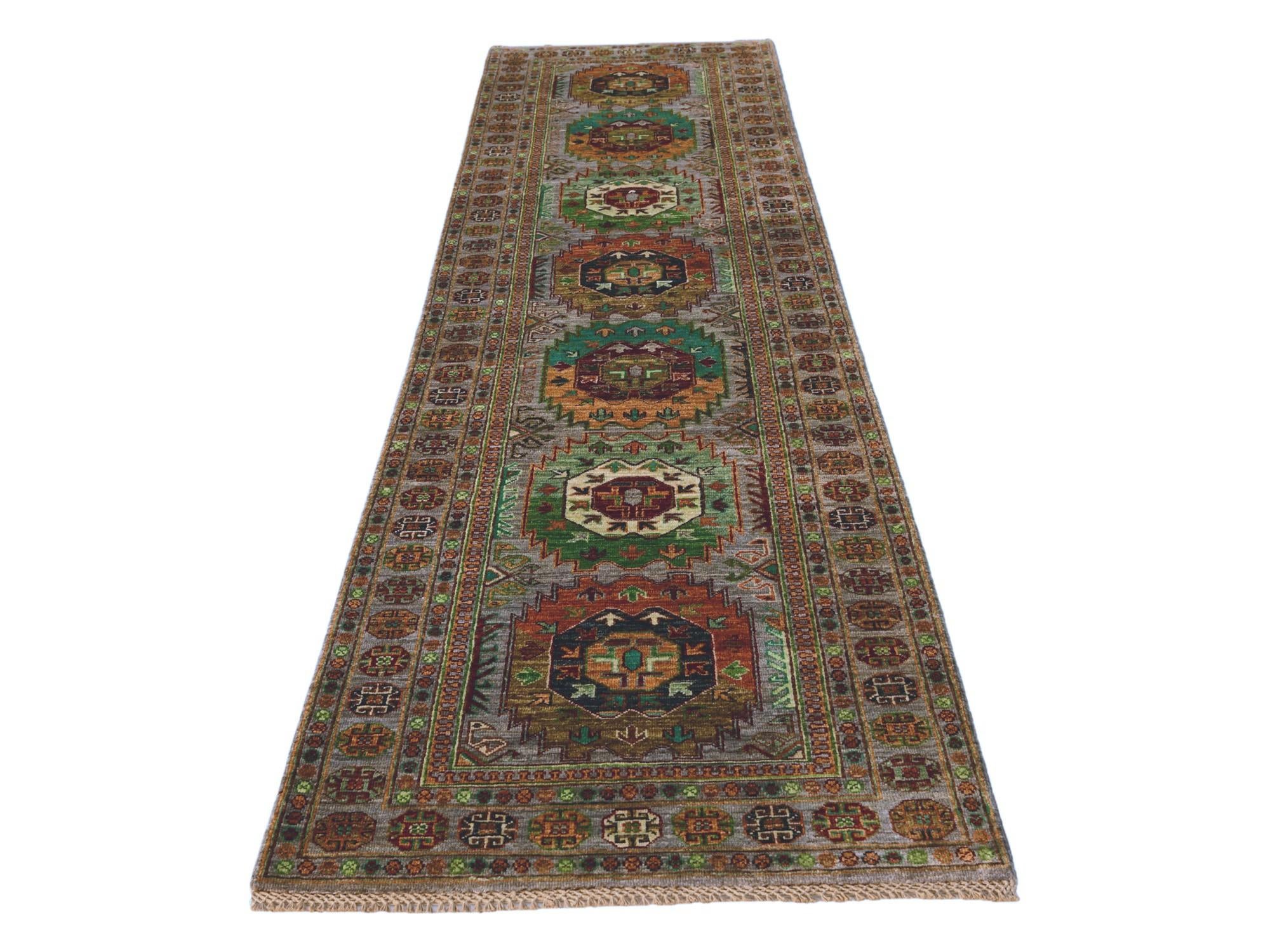 2' 10 x 10' 8 Hand Knotted Ariana Ziegler Runner Rug
