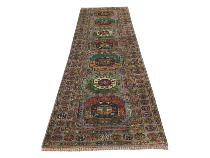 Detail image of 2' 10 x 10' 8 Hand Knotted Ariana Ziegler Runner Rug