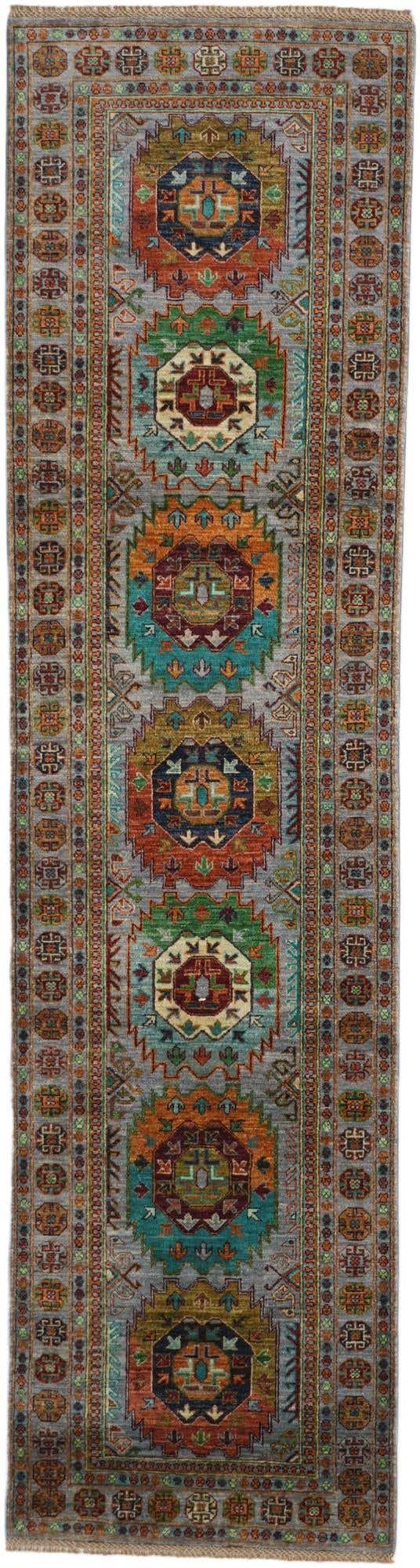 2' 10 x 10' 8 Hand Knotted Ariana Ziegler Runner Rug