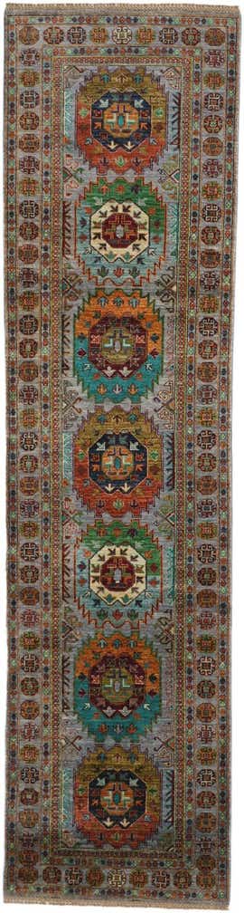 2' 10 x 10' 8 Hand Knotted Ariana Ziegler Runner Rug